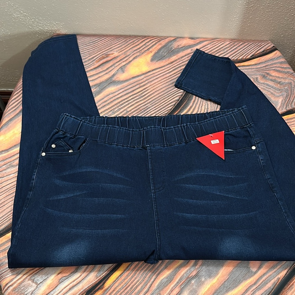 NWT Jeggings Love Sweet 5XL Dark Blue - Picture 3 of 8